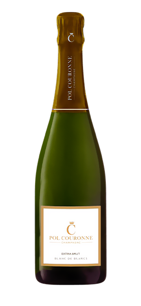 Champagne Pol Couronne Extra Brut Blanc de Blancs Weißwein Svinando DE