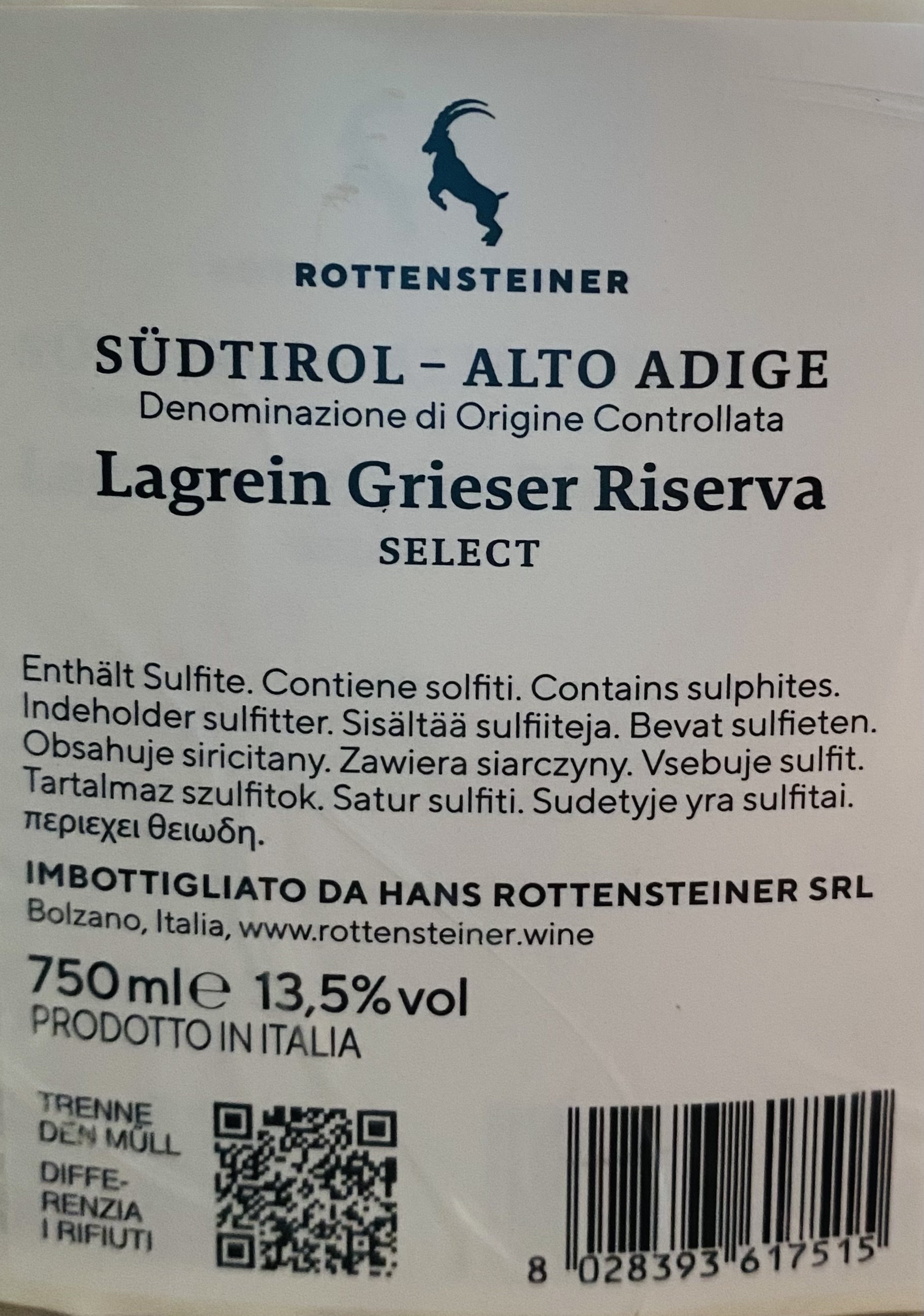 Lagrein Gries Riserva Select Alto Adige DOC 2021 | Svinando